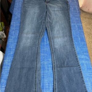 Democracy Blue Flare Wide Leg Jeans